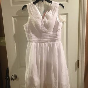 Short White Dress #bridesmaid #wedding #whiteparty